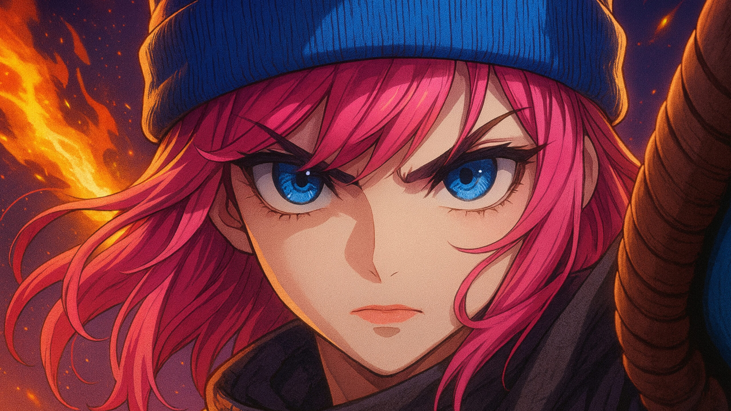 Wallpaper da Pirotécnica Clash Royale Estilo Anime – (4K)