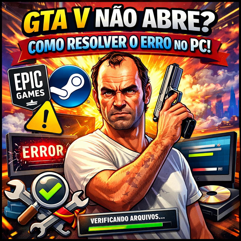 GTA V Não Abre? Veja Como Resolver o Erro no PC (Epic Games e Steam)